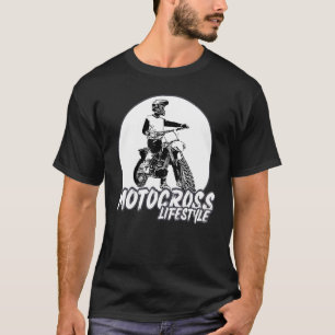 Frontier Vintage Motocross Dirtbike Retro Biker Cl T-Shirt