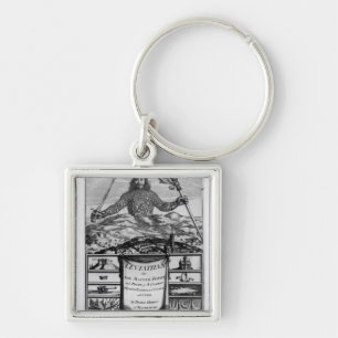 Frontispiece by Thomas Hobbes of Malmesbury Key Ring