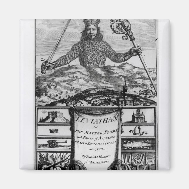 Frontispiece by Thomas Hobbes  of Malmesbury Magnet (Front)