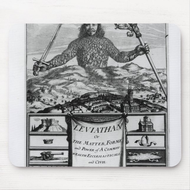 Frontispiece by Thomas Hobbes  of Malmesbury Mouse Mat (Front)