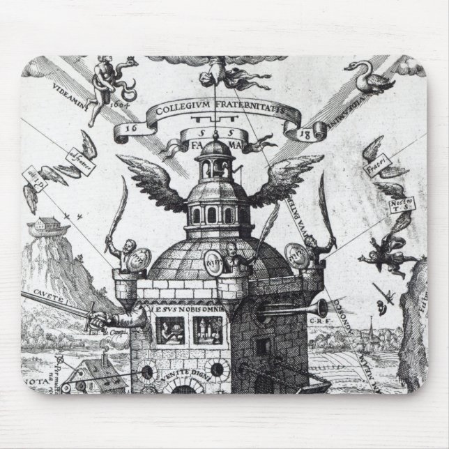Frontispiece 'Collegium Fama Fraternitatis' Mouse Mat (Front)