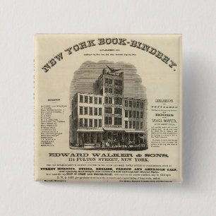 Frontispiece Colton's American Atlas 15 Cm Square Badge