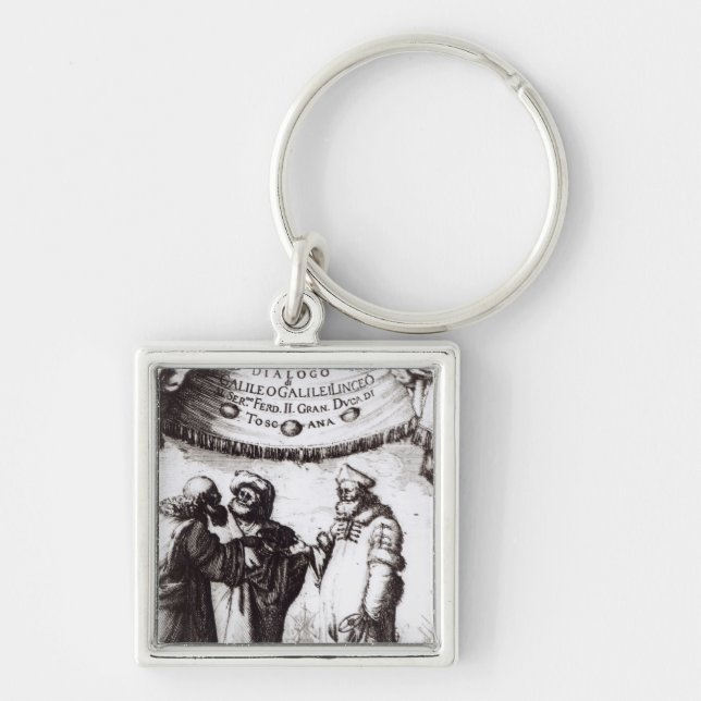 Frontispiece 'Dialogo sopra I due massimi�' Key Ring (Front)