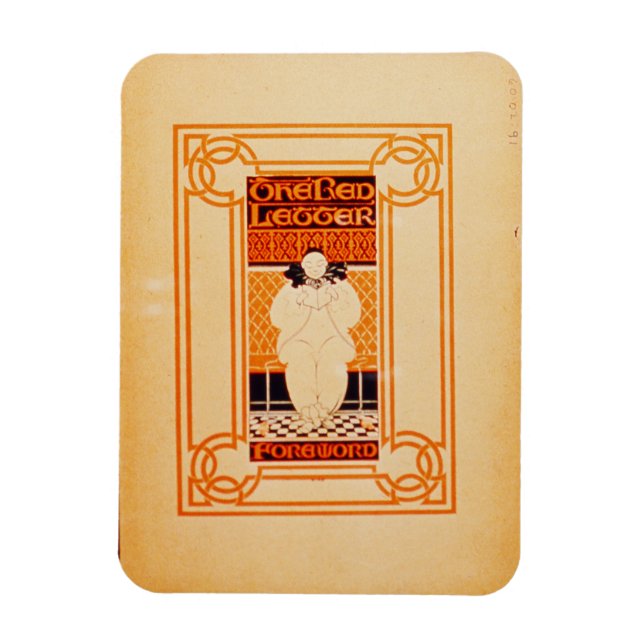 Frontispiece for 'One Red Letter' (colour litho) Magnet (Vertical)