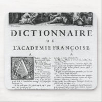 Frontispiece for the French Academy dictionary