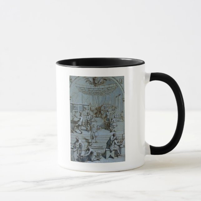 Frontispiece for the Royal Printing Works Mug (Right)