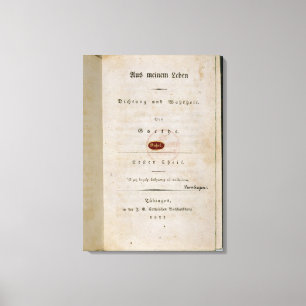 Frontispiece from 'Out of my Life Canvas Print