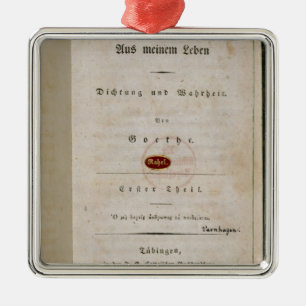 Frontispiece from 'Out of my Life Metal Tree Decoration