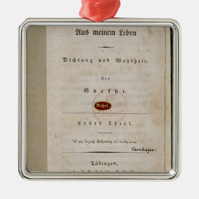 Frontispiece from 'Out of my Life Metal Tree Decoration (Front)