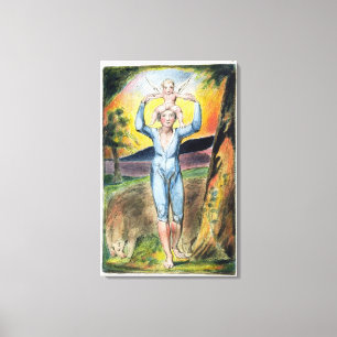 Frontispiece from 'Songs of Innocence and of Exper Canvas Print