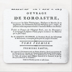 Frontispiece of an edition of the 'Zend Mouse Mat