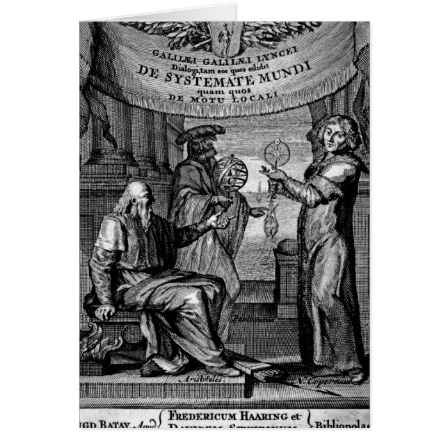 Frontispiece of 'Dialogus De Systemate Mundi' (Front)