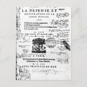 Frontispiece of 'La Defence et Illustration Postcard