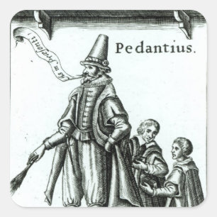 Frontispiece of 'Pedantius' Square Sticker