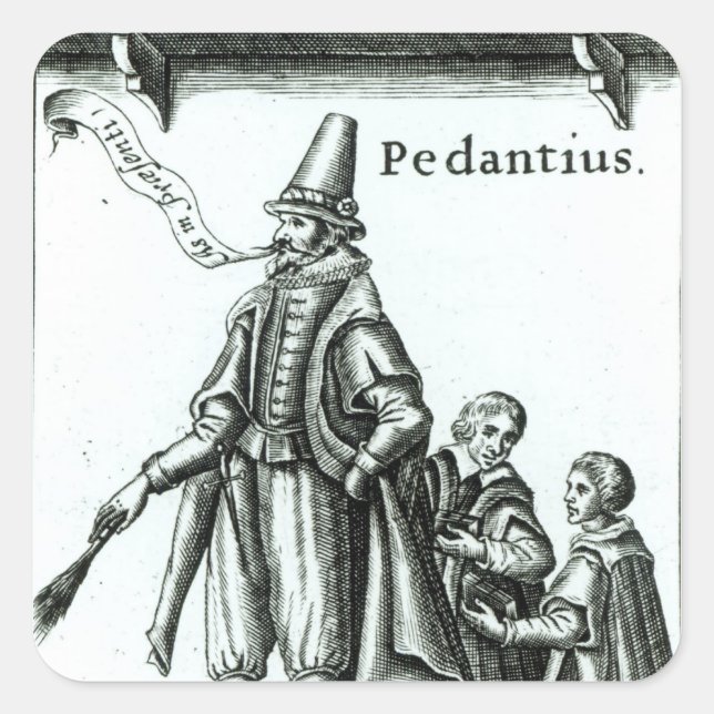 Frontispiece of 'Pedantius' Square Sticker (Front)