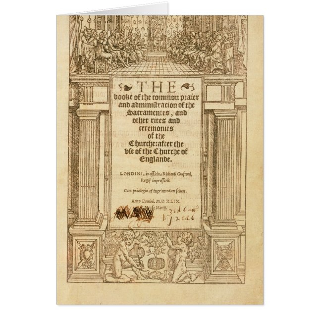 Frontispiece of 'The Book of Common Prayer' (Front)