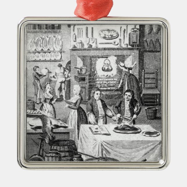 Frontispiece of 'The Housekeeper's Instructor' Metal Tree Decoration (Front)