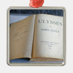 Frontispiece of 'Ulysses' by James Joyce Metal Tree Decoration