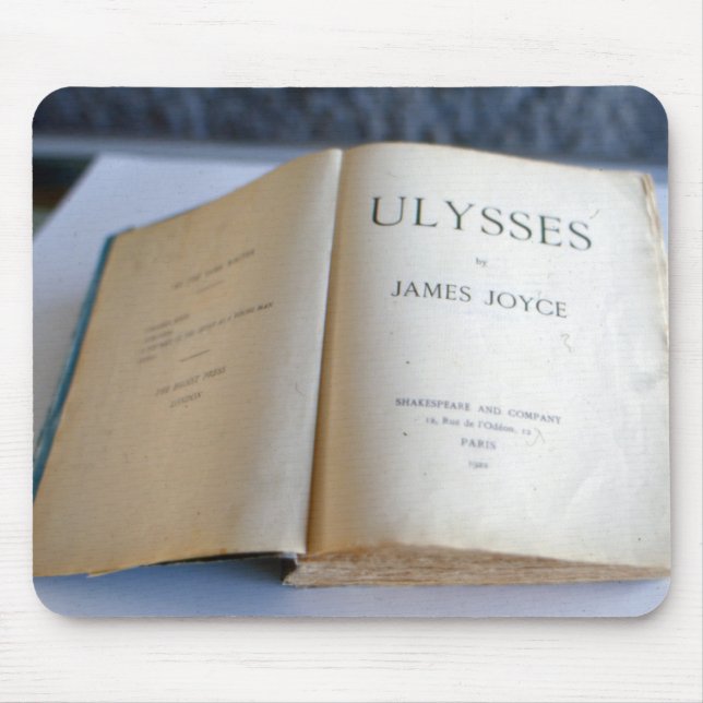 Frontispiece of 'Ulysses' by James Joyce Mouse Mat (Front)