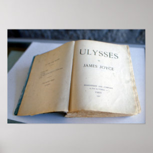 Frontispiece of 'Ulysses' by James Joyce Poster