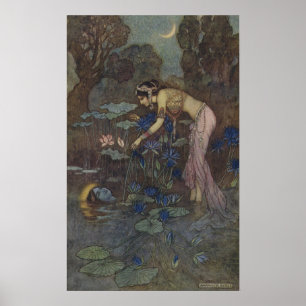 Frontispiece Sita finds Rama among the Lotus Poster