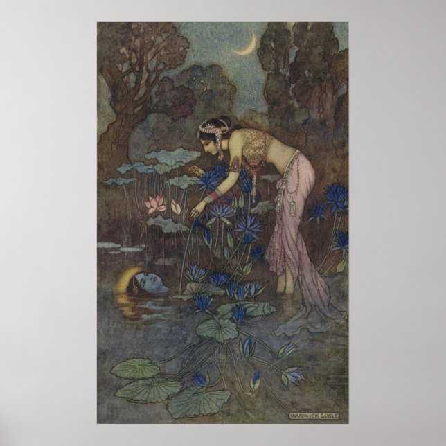 Frontispiece Sita finds Rama among the Lotus Poster (Front)