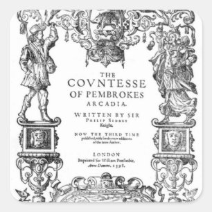 Frontispiece 'The Countess of Pembroke's Square Sticker