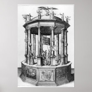 Frontispiece 'The Rudolphine Tables' Poster