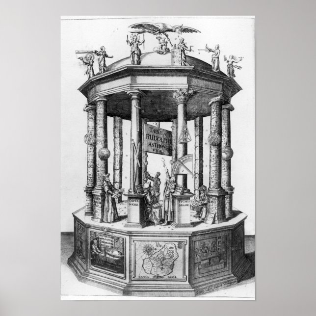 Frontispiece 'The Rudolphine Tables' Poster (Front)