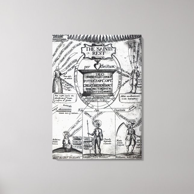Frontispiece,  'The Saints Everlasting Rest' Canvas Print (Front)
