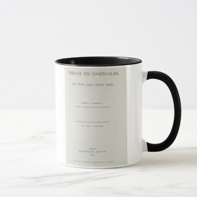 Frontispiece to 'Alice Through the Looking-Glass' Mug (Right)