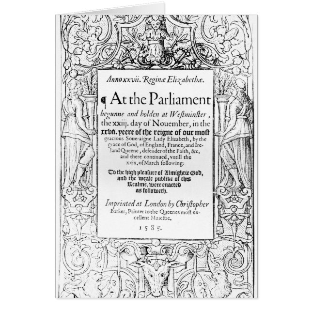 Frontispiece to an account of parliament (Front)