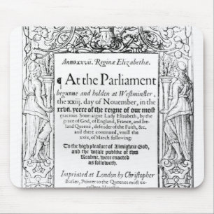 Frontispiece to an account of parliament mouse mat