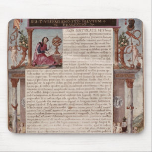 Frontispiece to Book I showing a page of text Mouse Mat