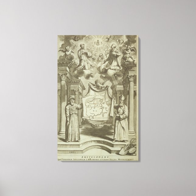 Frontispiece to 'China Illustrated' by Athanasius Canvas Print (Front)