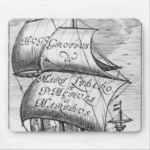 Frontispiece to 'De mari libero', by Hugo Grotius Mouse Mat