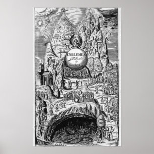 Frontispiece to George Wither's 'Emblems', 1635 Poster