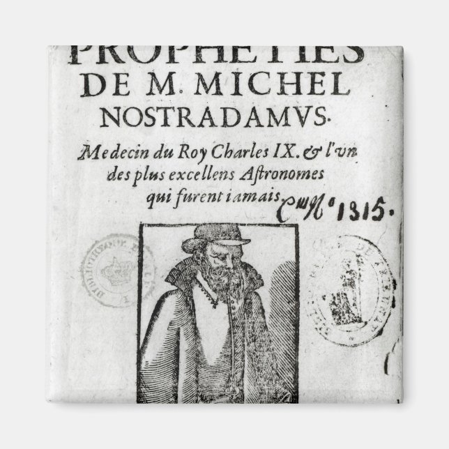 Frontispiece to 'Les Propheties de M. Michel Magnet (Front)