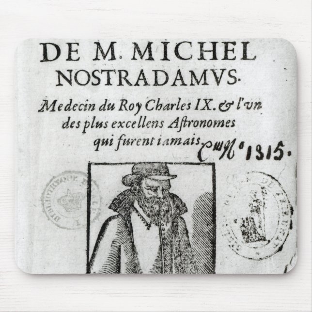 Frontispiece to 'Les Propheties de M. Michel Mouse Mat (Front)