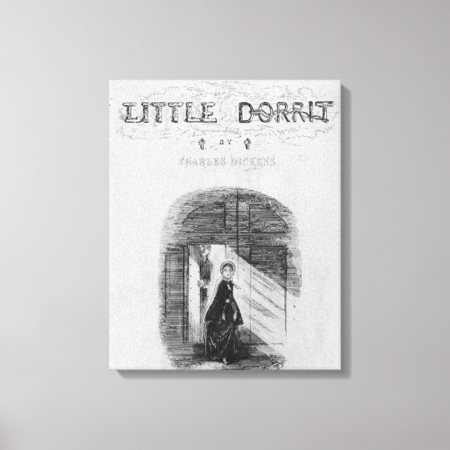 Frontispiece to 'Little Dorrit' by Charles Canvas Print (Front)