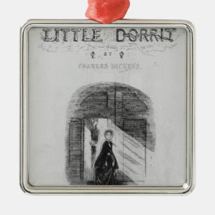 Frontispiece to 'Little Dorrit' by Charles Metal Tree Decoration