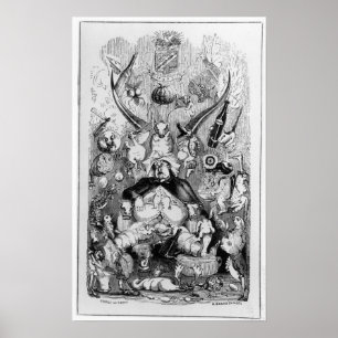 Frontispiece to 'Memoirs of a Stomach' Poster