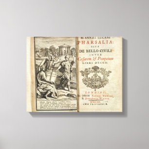 Frontispiece to 'Pharsalia' Canvas Print