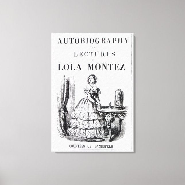 Frontispiece to the 'Autobiography Canvas Print (Front)