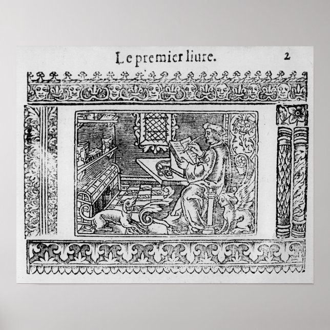 Frontispiece to the first book of Utopia Poster (Front)