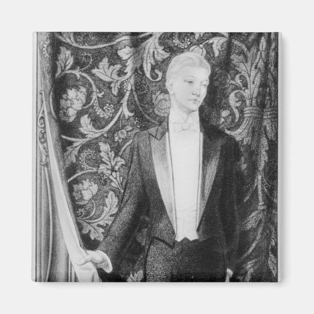 Frontispiece to 'The Picture of Dorian Grey' Magnet (Front)