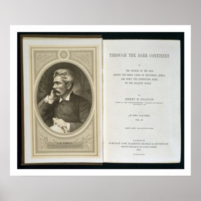 Frontispiece to 'Through the Dark Continent', by H Poster (Front)