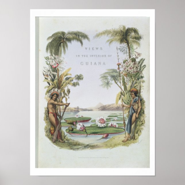Frontispiece to 'Views in the Interior of Guiana', Poster (Front)