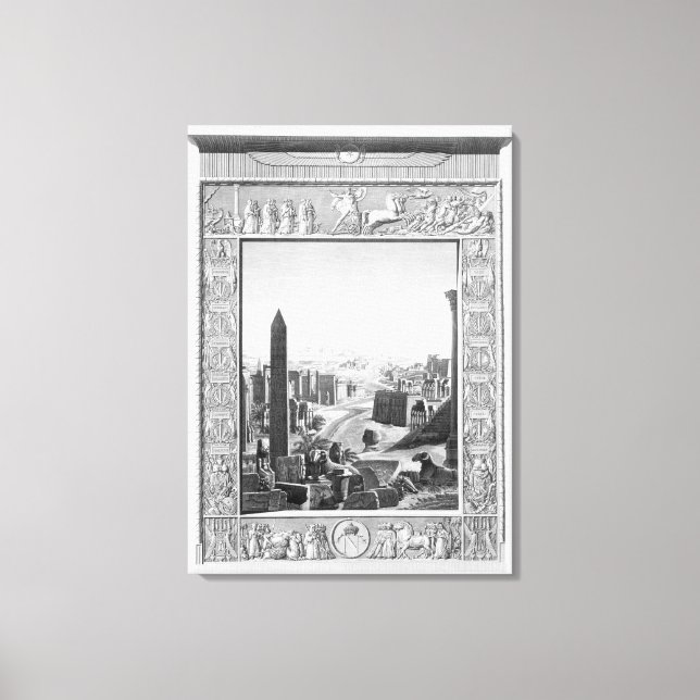 Frontispiece to Volume 1 of the `Description of Eg Canvas Print (Front)