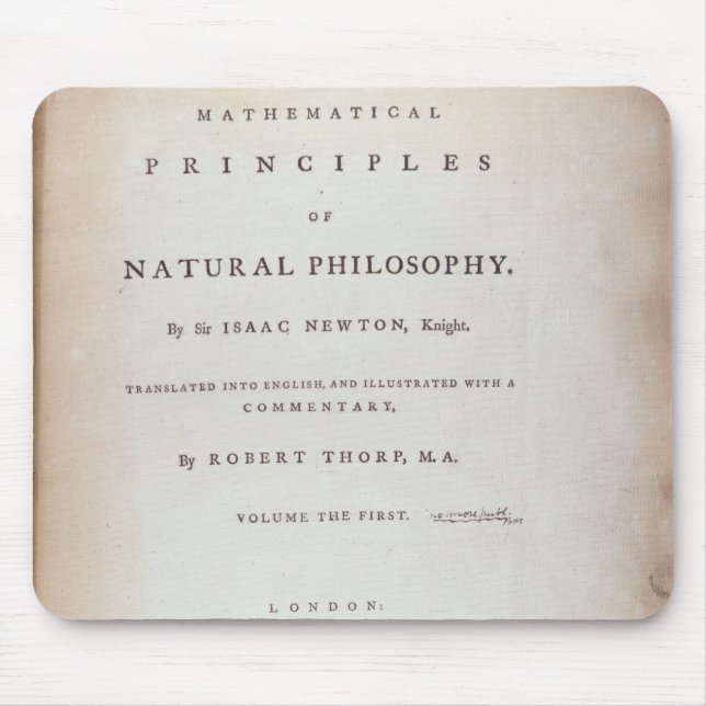 Frontispiece to Volume I Mouse Mat (Front)
